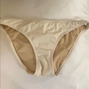 VICTORIAS SECRET BIKINI BOTTOMS CREAM BEIGE SMALL